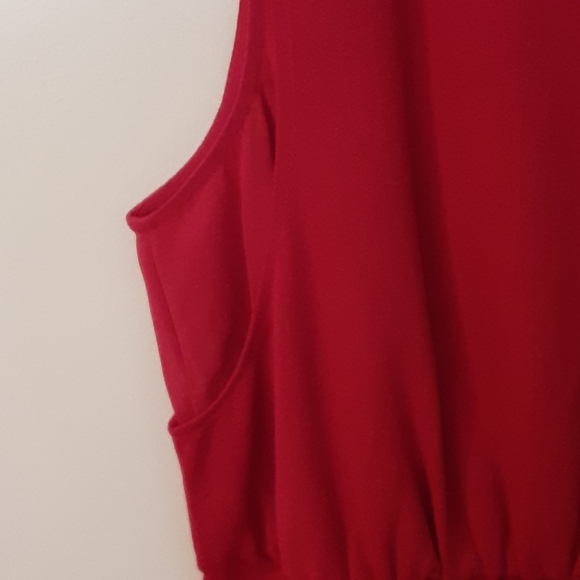 Gorgeous Red Cocktail Dress- Size Lg- New - Picture 3 of 8